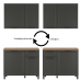 Кухня прямая "МРКГ 15/Римини" 1000 мм
